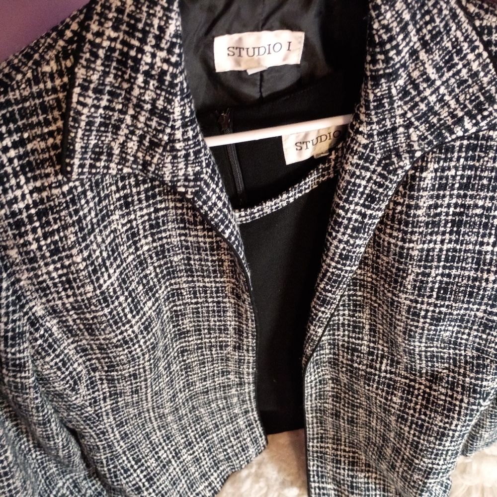 Studio 1 Jacket & Top Plaid